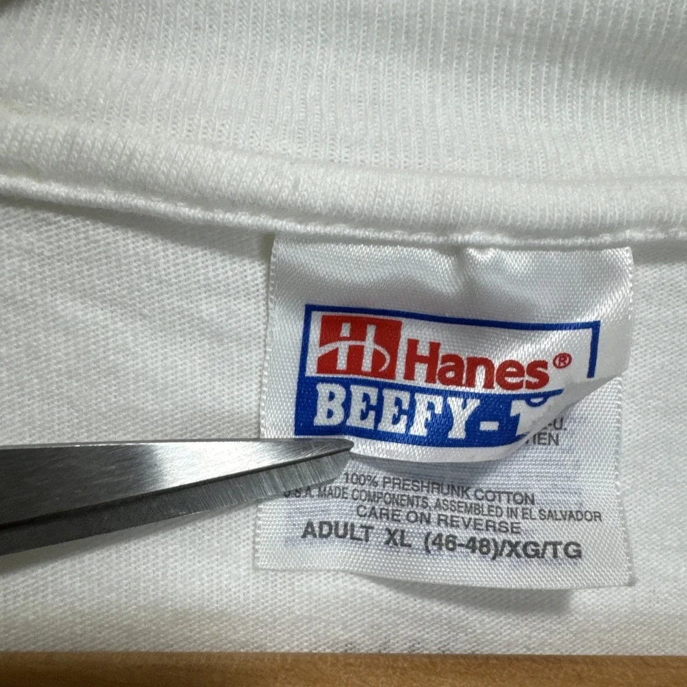 VTG‎ Y2K Hanes Beefy Staton Wholesale 2000 Graphic Tee White sz XL